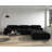 Cylar 104" Wide Velvet Reversible Modular L Shaped Sectional Sofa & Chaise with Ottoman-1348513714