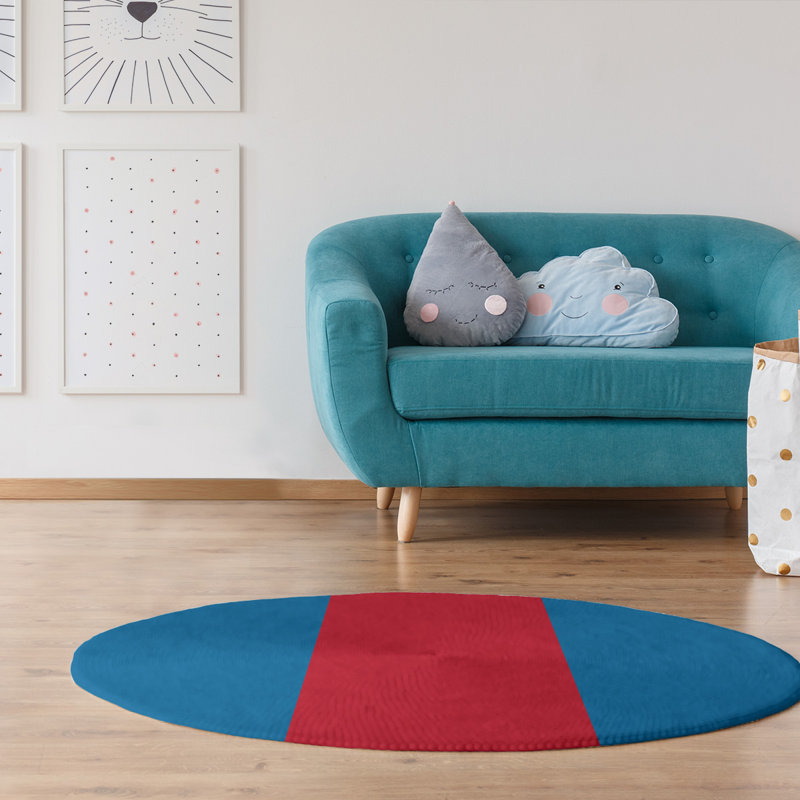 Chenille Indoor Rug, Round 5'