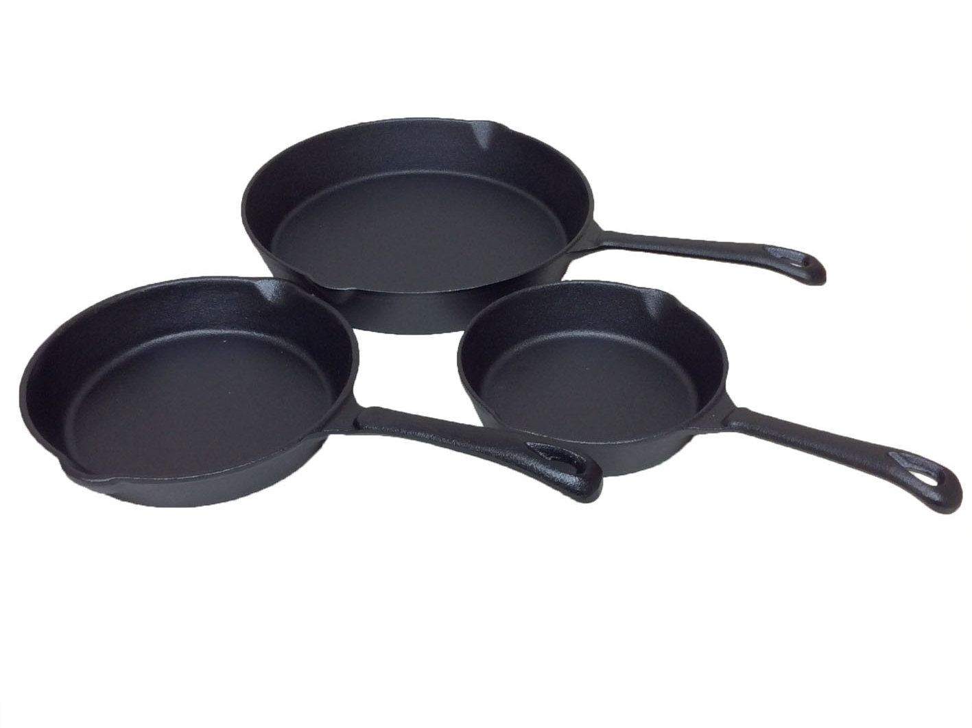 Cuisiland Cast Iron 3 Piece Skillet Set & Reviews Wayfair Canada