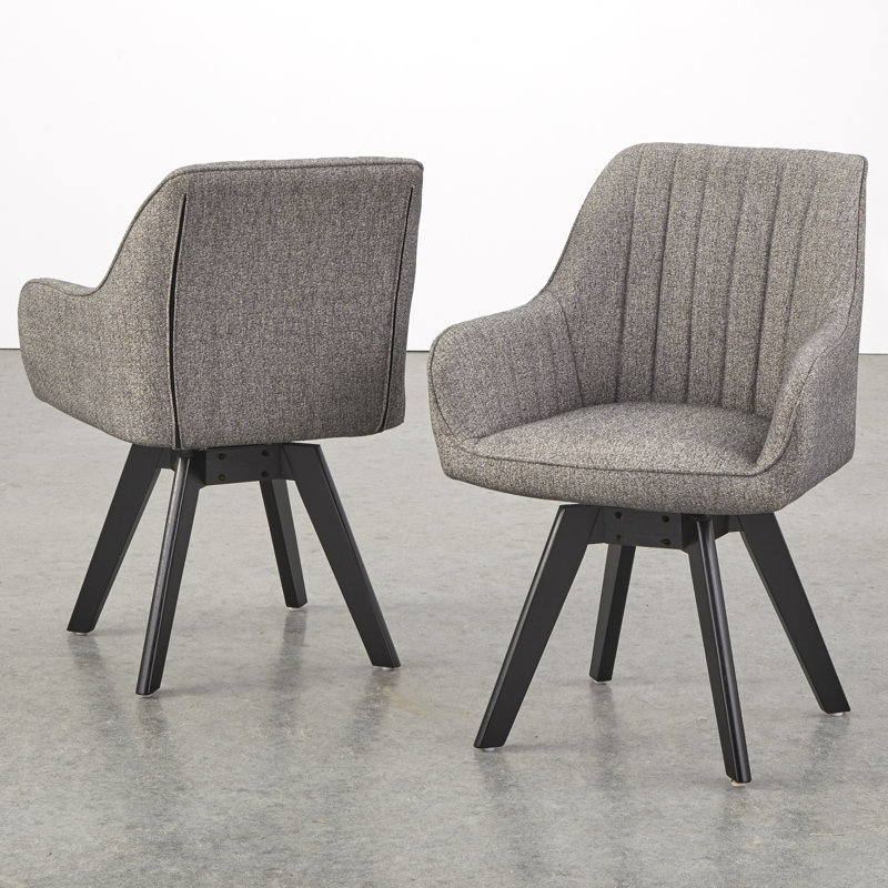Chaise avec accoudoirs rembourrée en polyester Scuderi