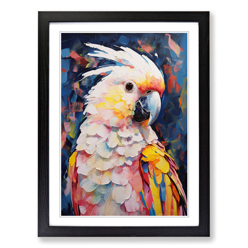 Single Picture Frame Print on Wood, Black Framed, 46cm H x 34cm W