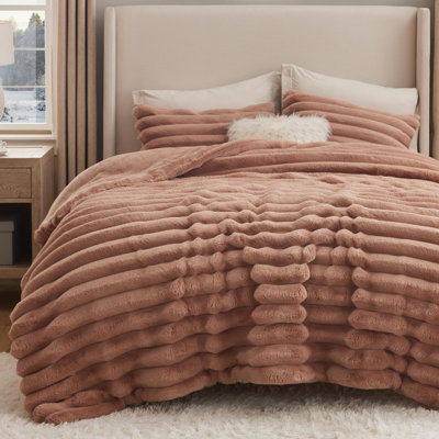 Bedsure Faux Fur Comforter Set