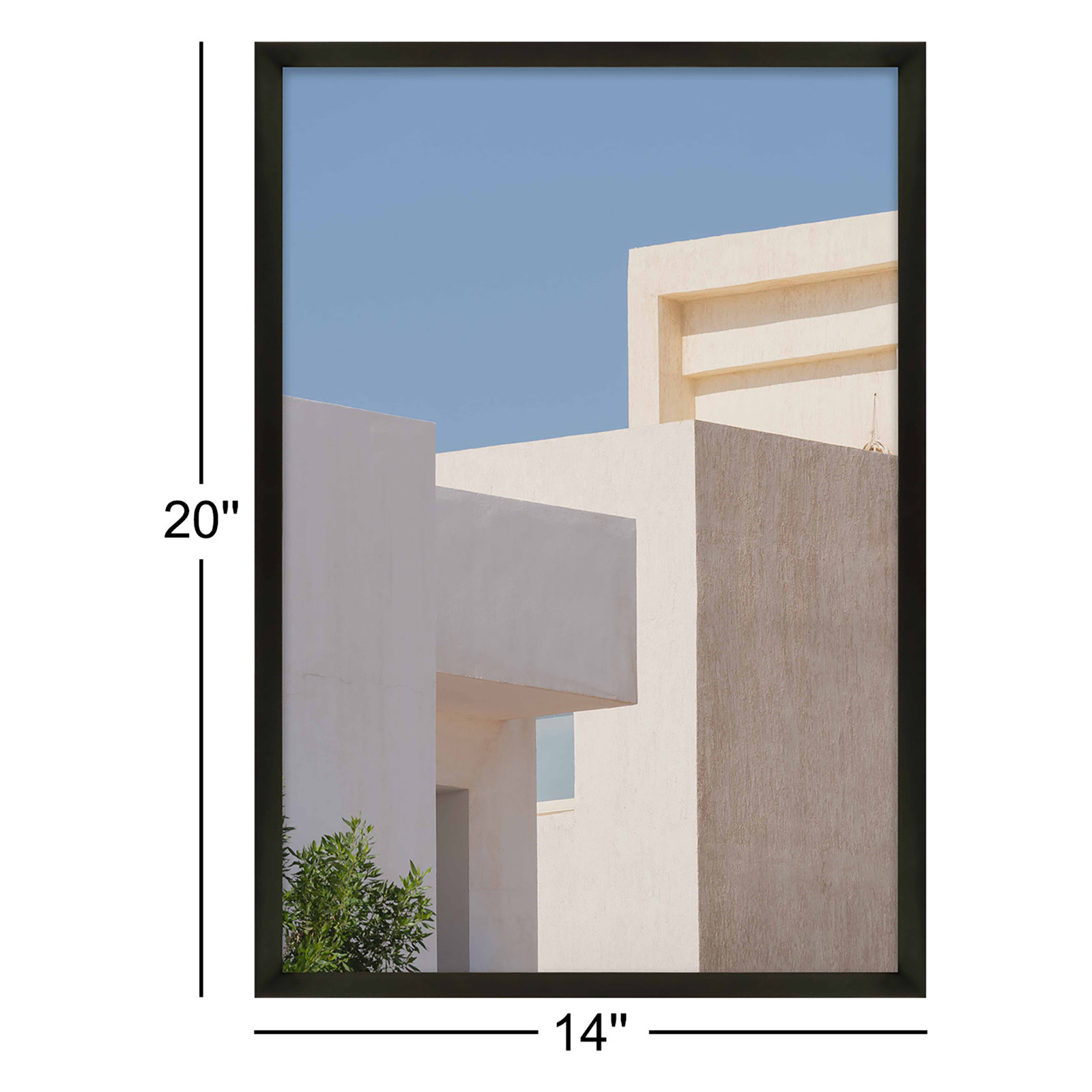 Afternoon in Greece No. 1 Print, 20" H x 14" W, Black