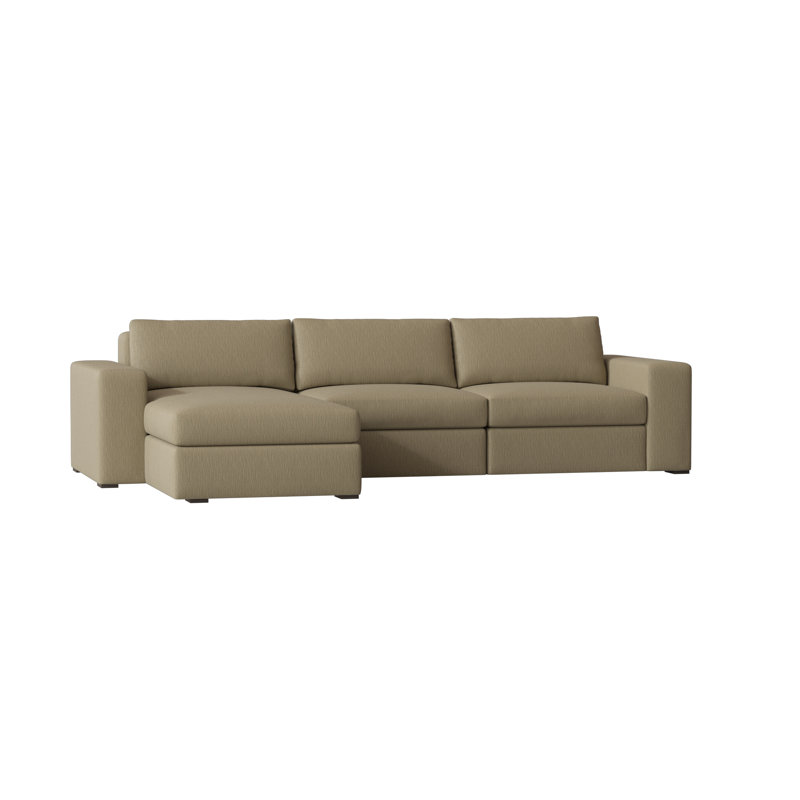Liam Chaise Sectional, Siena 69, Brown Mahogany, Left Hand Facing