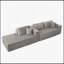Canapé modulaire à compression avec méridienne confortable, canapé en L désossé pour le salon et la chambre à coucher, canapé-lit modulaire minimaliste-1515358519