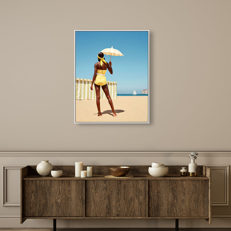 Cabana Muse III Print by Oliver Gal, 31"H x 37"W, White Floater Frame