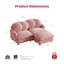 Causeuse en chenille 2 places avec repose-pieds-1668850404