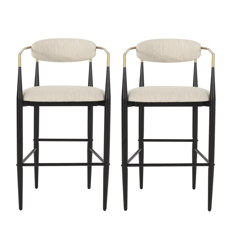 Tabouret de bar (ensemble de 2), Beige/Black, Does Not Apply