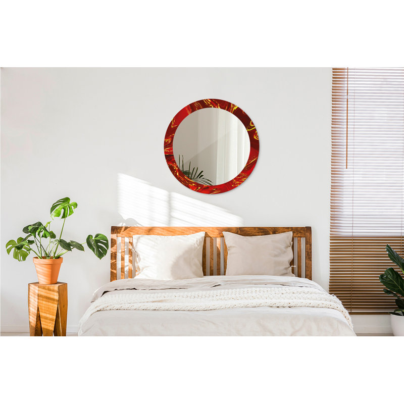 Huldar Glass Flat Wall Mirror