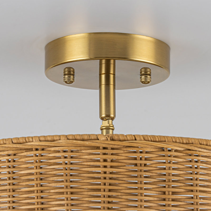 Plafonnier semi-encastré 3 lumières Coastal Boho