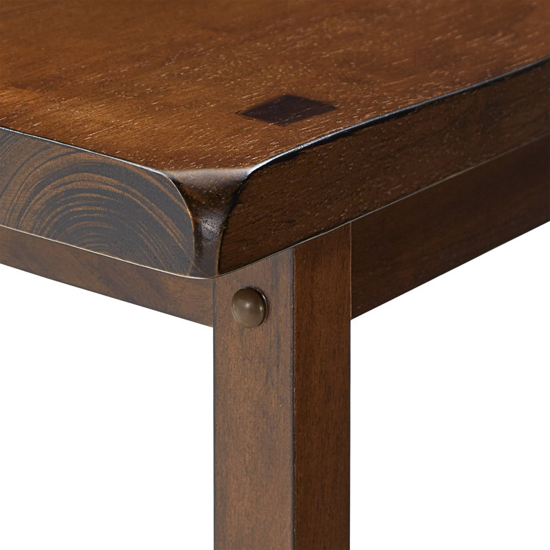 Tabouret en bois massif Danara, Cerisier chaud