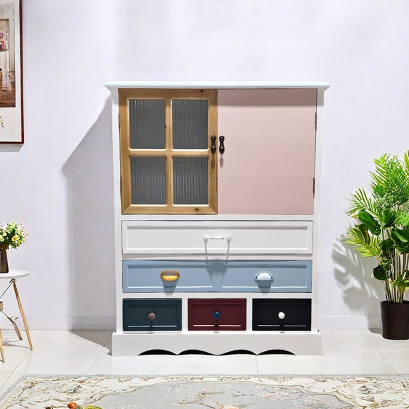 Armoire moderne à double porte de style nordique