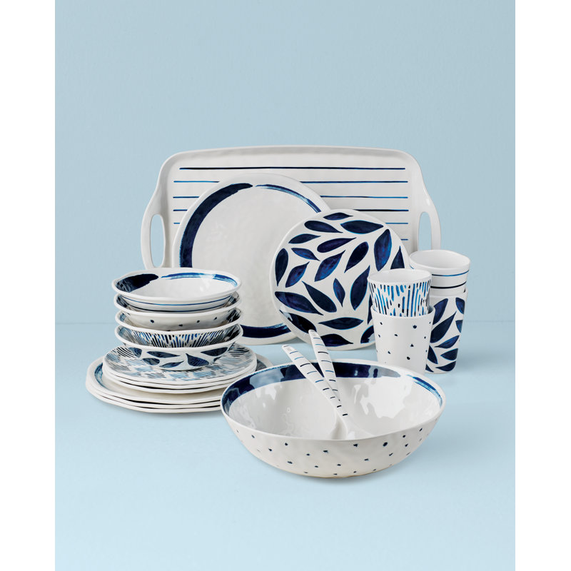 Blue Bay Melamine 20-Piece Dinnerware Set