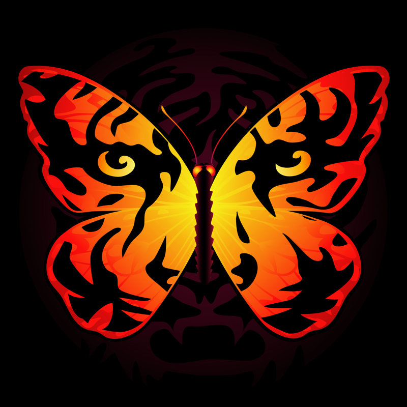 Paxtang Tiger Butterfly - Wrapped Canvas Print, 51cm H x 51cm W x 3.8cm D