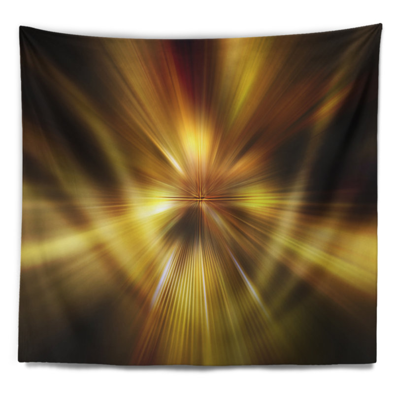 Tapisserie abstraite à explosion abstraite, H 50 po x l 60 po