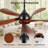 52" 5-Solid Blade Modern Ceiling Fan with Light and Remote-586207415
