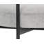 Upholstered Stool with Metal Frame