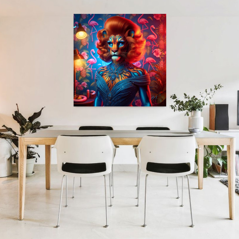Art contemporain, art contemporain surréel, H 36 po x l 36 po