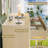 Fluted 9 Drawers Dresser, 57" Wide Dresser for Bedroom, Modern Chest of Drawers with Curved Profile-1294324505