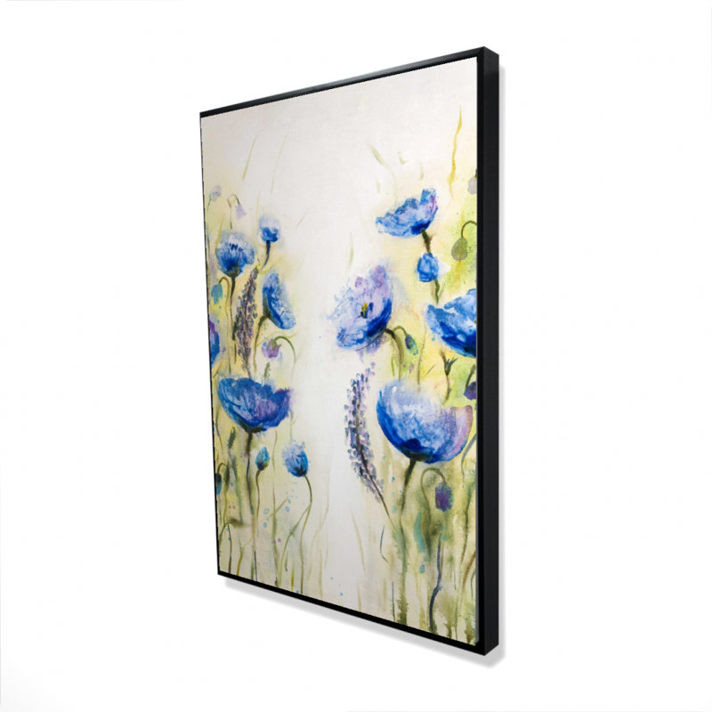 " Blue Garden ", 36" H x 24" W