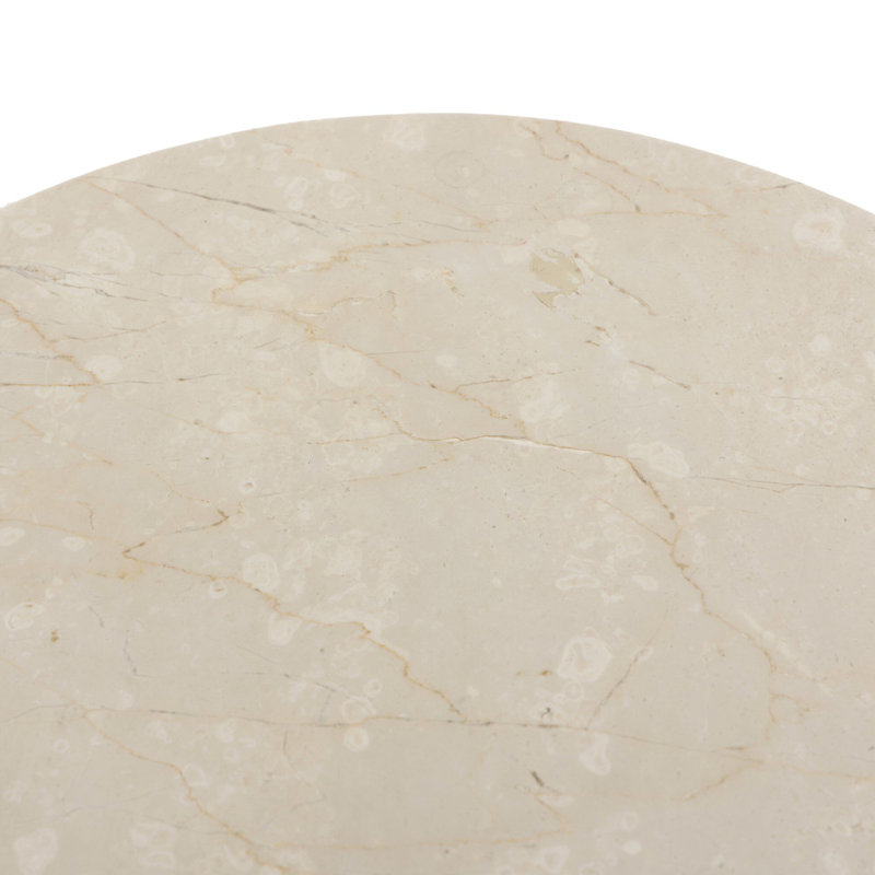 Poli Marble End Table, Cream Marble