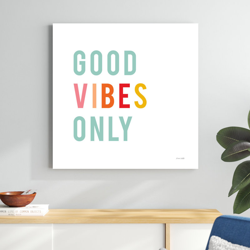 Good Vibes Only Pastel, H 36 po x l 36 po