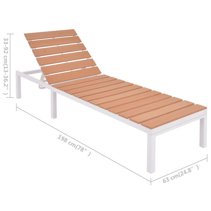 Onika 16.8" Long Single chaise, 2