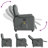 Massage Recliner Chair Dark Grey