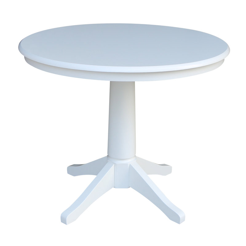 Table de salle à manger Imilia, Blanc, H 29,9 po x L 36 po x l 36 po