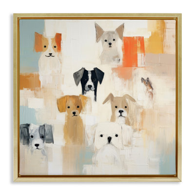 Collage de chien moderne