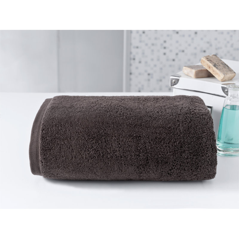 Drap de bain en coton turc Benslimane% 100, Quickdry, Chocolat