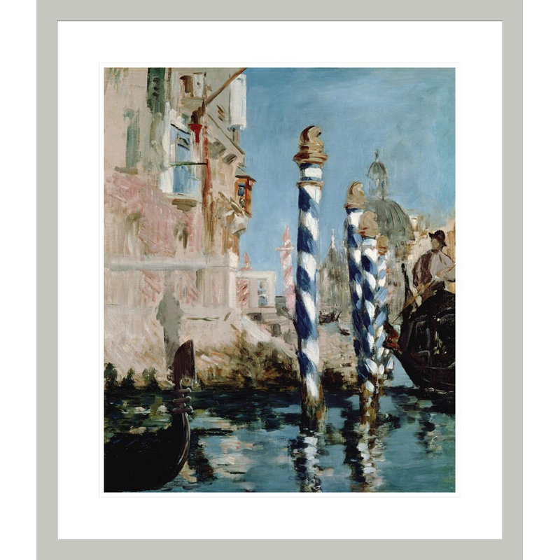 «Grand Canal Venice» par Estampe numérique encadrée, 27.04" H x 23.5" W