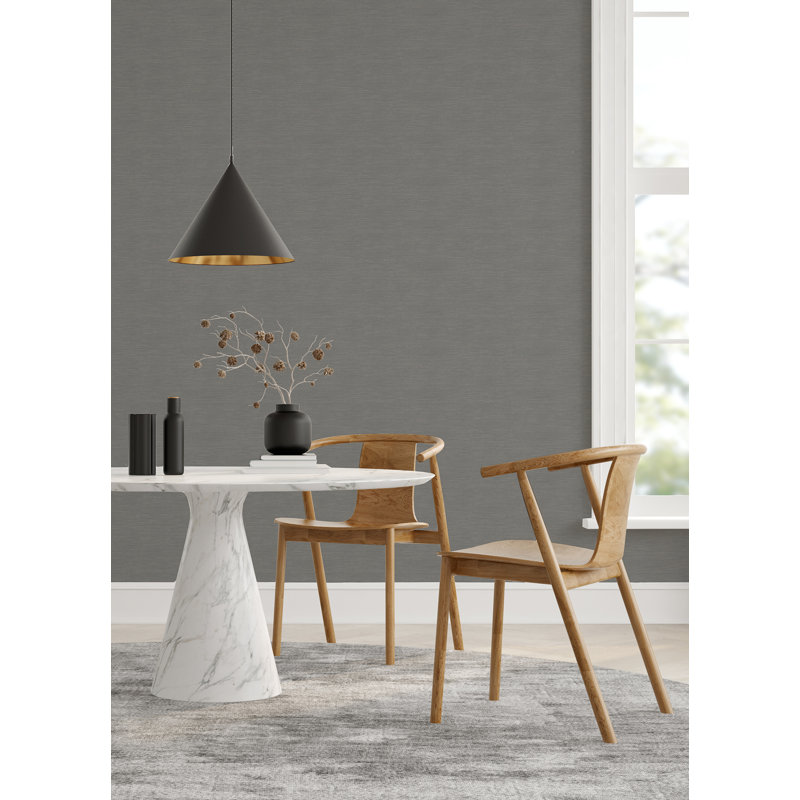 Vinyl Wallpaper Roll, Charcoal