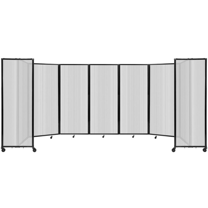 Cloison murale en polycarbonate 360, H 82 po x l 234 po, Transparent