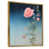 Toile avec cadre flottant or