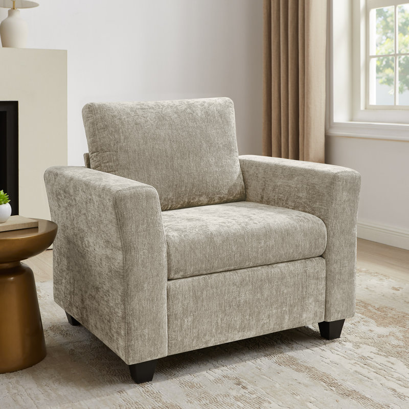 40.35'' Upholstered Accent Chair (Set Of 2), Camel