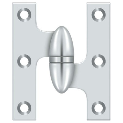 Charnière en chrome poli 2-1 / 2 po x 2 po Deltana OK2520U26-R