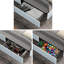Lit plateforme tapissier grand avec rangement Anda