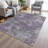 Machine Washable Indoor/Outdoor Xhevrie Purple Rug-1262337932