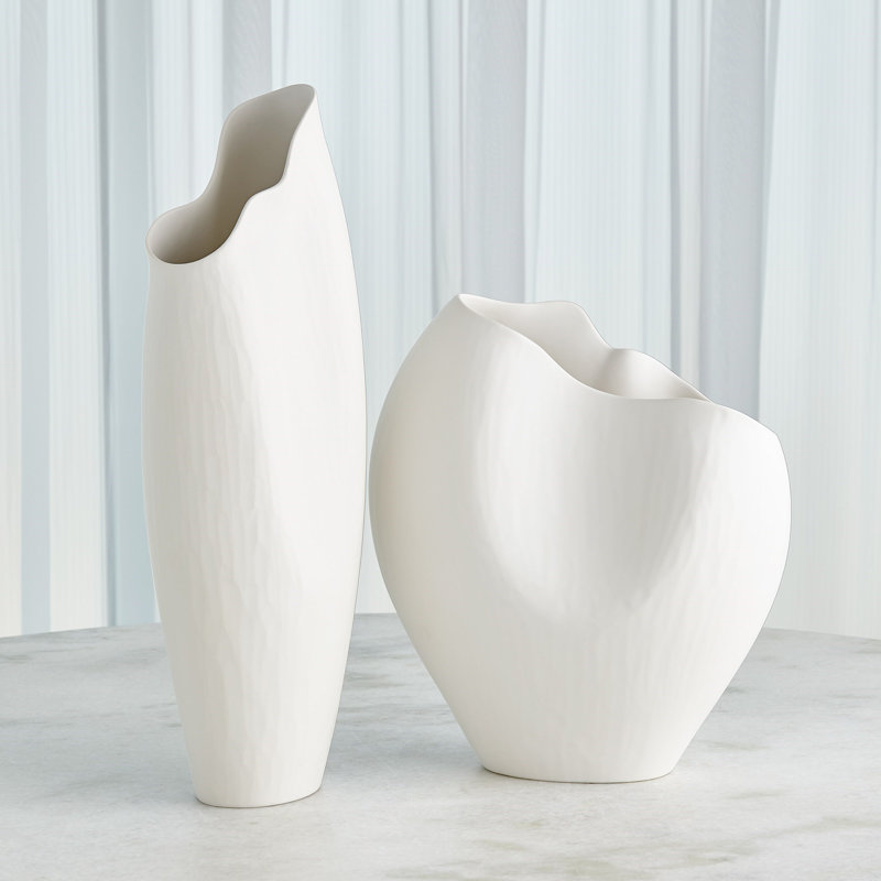 Lucretzia Handmade Ceramic Table Vase, 16" H x 14" W x 7" D