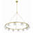 12 - Light Dimmable Wagon Wheel Chandelier