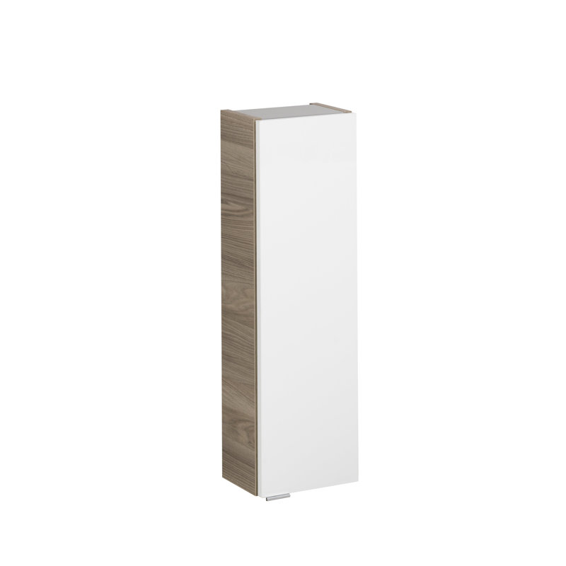 Luxor Bathroom Cabinet, Brown/White, Right