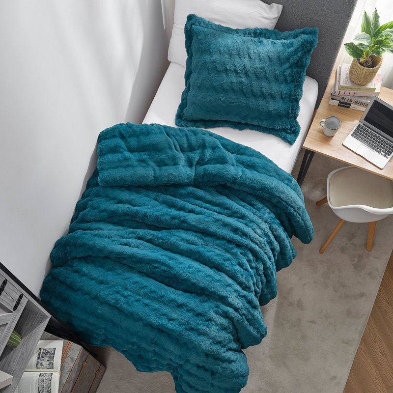 Roll Cakes Chunky Bunny - Coma Inducer Oversized Comforter Set, Ocean Trenches, Twin Extra Long
