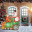 Train gonflable de Noël 5,9 pi avec lumières à DEL blanches, décoration festive extérieure pour les Fêtes