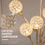 Congerville Flush Mount Ceiling Light w/ Wire Drawing Lampshade Chrome Finish Black-1423252662