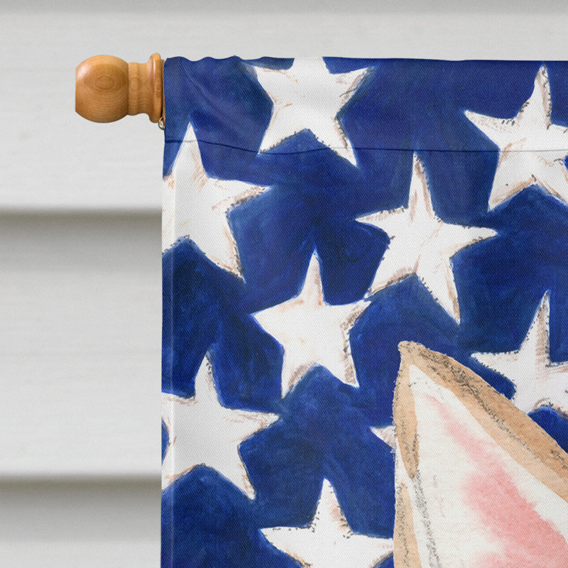 Drapeau de maison en polyester à 2 côtés Shahnur, Corgi beige