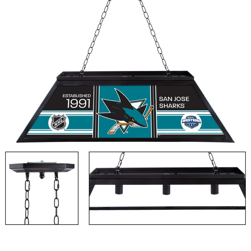 San Jose Sharks Patch  44-Inch Pool Table Light