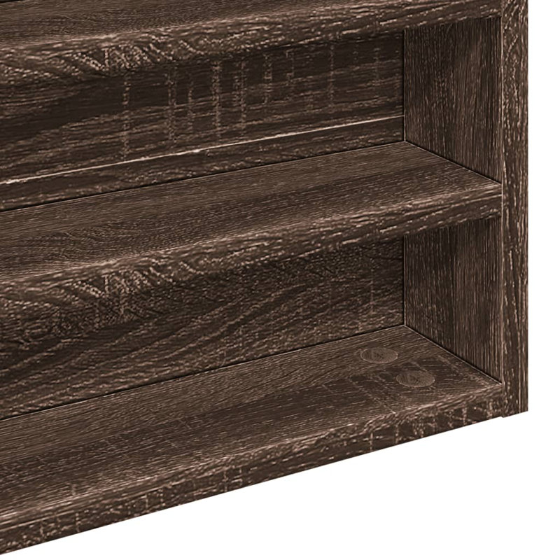 Annerieke Floating Shelf, 50cm H x 100cm W x 8.5cm, Brown Oak