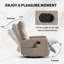 Fauteuil inclinable pivotant manuel avec fonction de massage thermique-1431994258