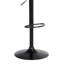 Tabouret de bar à hauteur réglable en similicuir crème et bois de noyer, mobilité à 360 degrés, pour bureau à domicile
